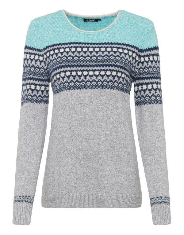 Bild 1 von Olsen - Pullover mit Norwegermuster