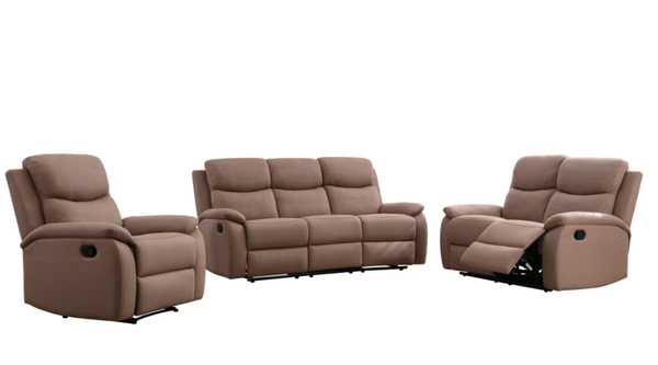 Bild 1 von Happy Home Polstergarnitur 3-tlg. mit 5 Relaxfunktionen braun