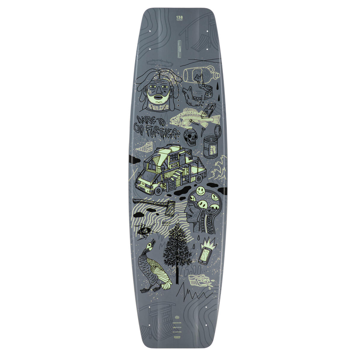 Bild 1 von Wakeboard - 500 Block Limited Edition 132 cm Bunt