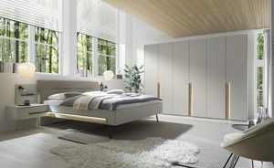 Komplett-Schlafzimmer grau Komplett-Schlafzimmer - Möbel Kraft