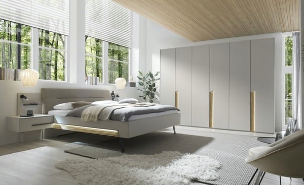 Bild 1 von Komplett-Schlafzimmer grau Komplett-Schlafzimmer - Möbel Kraft