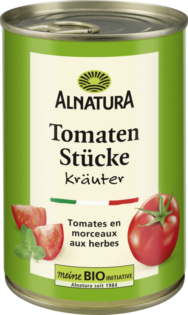 Bild 1 von Alnatura Bio Tomatenstücke Kräuter
