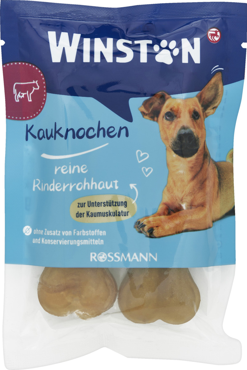 Bild 1 von Winston Kauknochen reine Rinderrohhaut