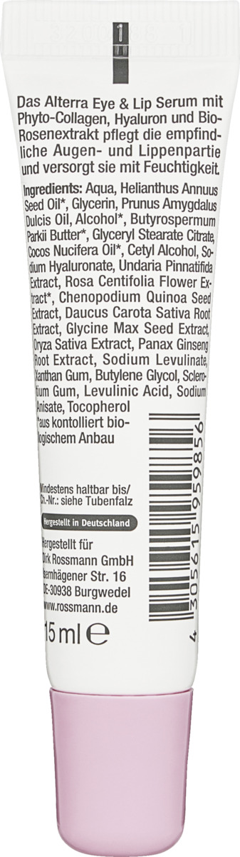 Bild 2 von Alterra NATURKOSMETIK Collagen Boost Effect Eye & Lip Serum