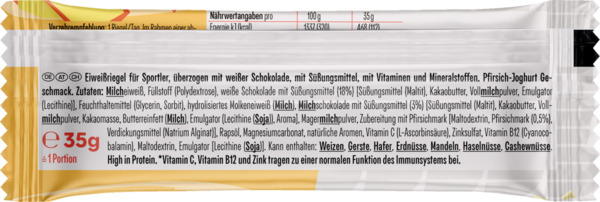 Bild 2 von PowerBar Protein+ Low in Sugars Peach Yoghurt
