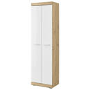 Bild 1 von Garderobenschrank Nola Eiche Artisan Nachbildung weiß Hochglanz B/H/T: ca. 55x195x38 cm