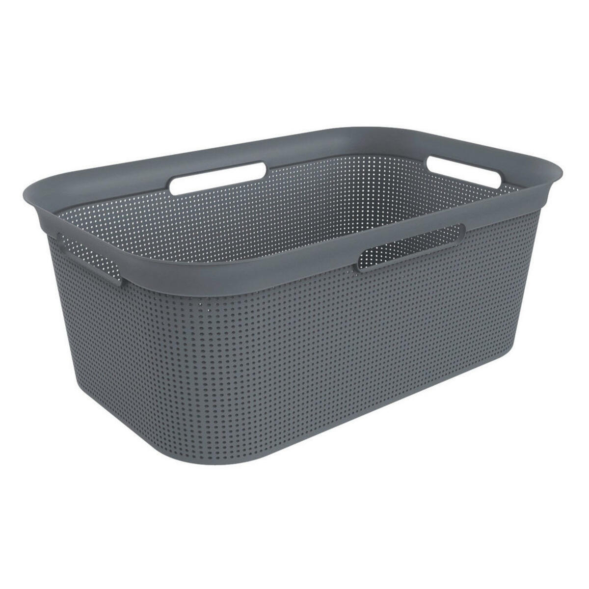 Bild 1 von Rotho Wäschekorb anthrazit B/H/L: ca. 39,6x23,2x59,6 cm