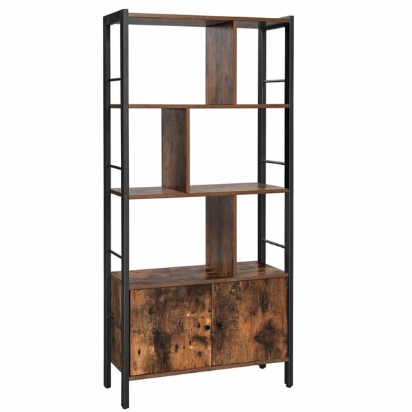 Bild 1 von VASAGLE Bücherschrank mit 4 offenen Regalebenen, vintagebraun-schwarz