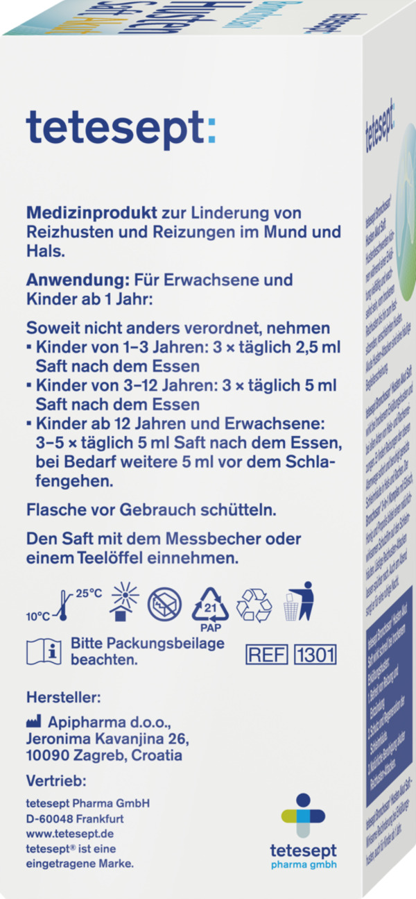 Bild 2 von tetesept Bronchosan Husten Saft Akut