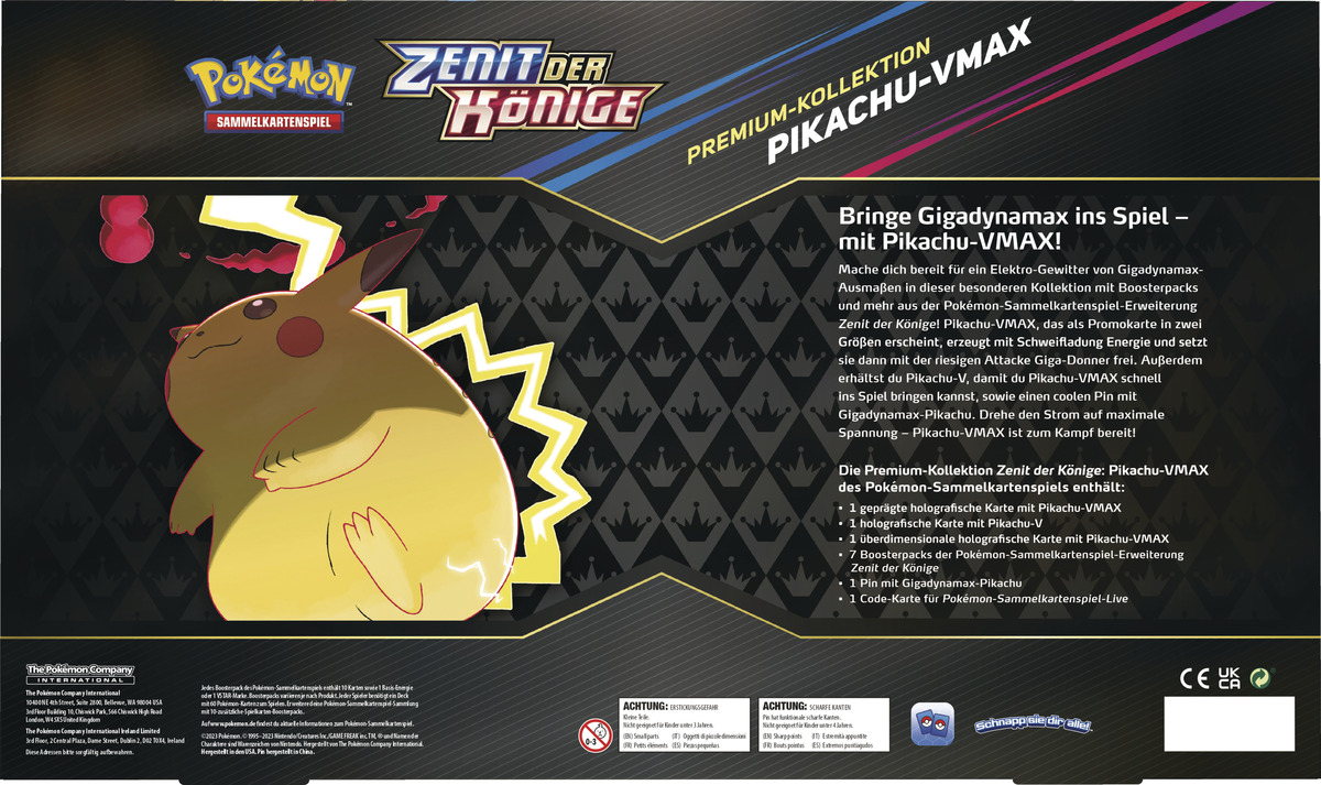 Bild 2 von Amigo Pokemon Premium Kollektion Box Zenit der Könige Pikachu-VMAX