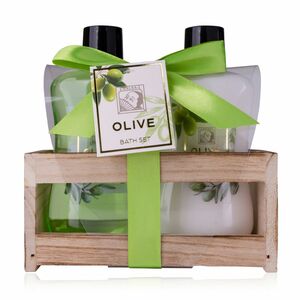 Badeset OLIVE in Holzbox