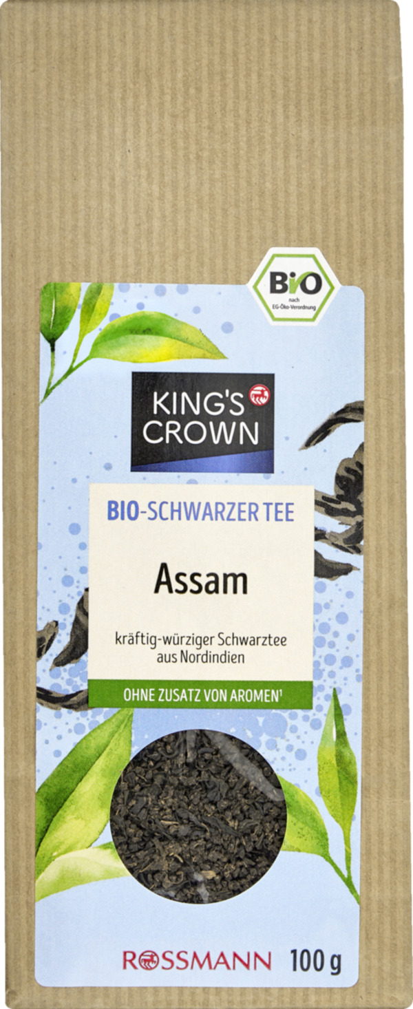 Bild 1 von KING'S CROWN Bio Schwarztee Assam