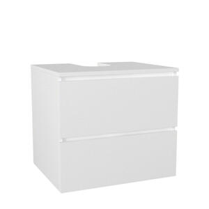 Waschbeckenunterschrank Carmita weiß B/H/T: ca. 60x53,8x49 cm