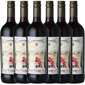 Camasella Rosso Toscana IGT trocken 0,75l + 33 % Gratis - 6er Karton
