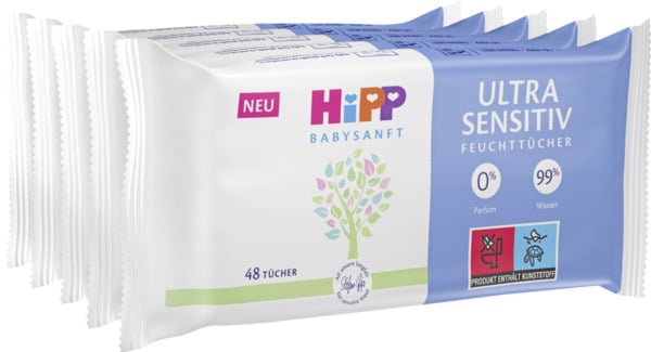 Bild 1 von HiPP Babysanft Feuchttücher Ultrasensitiv