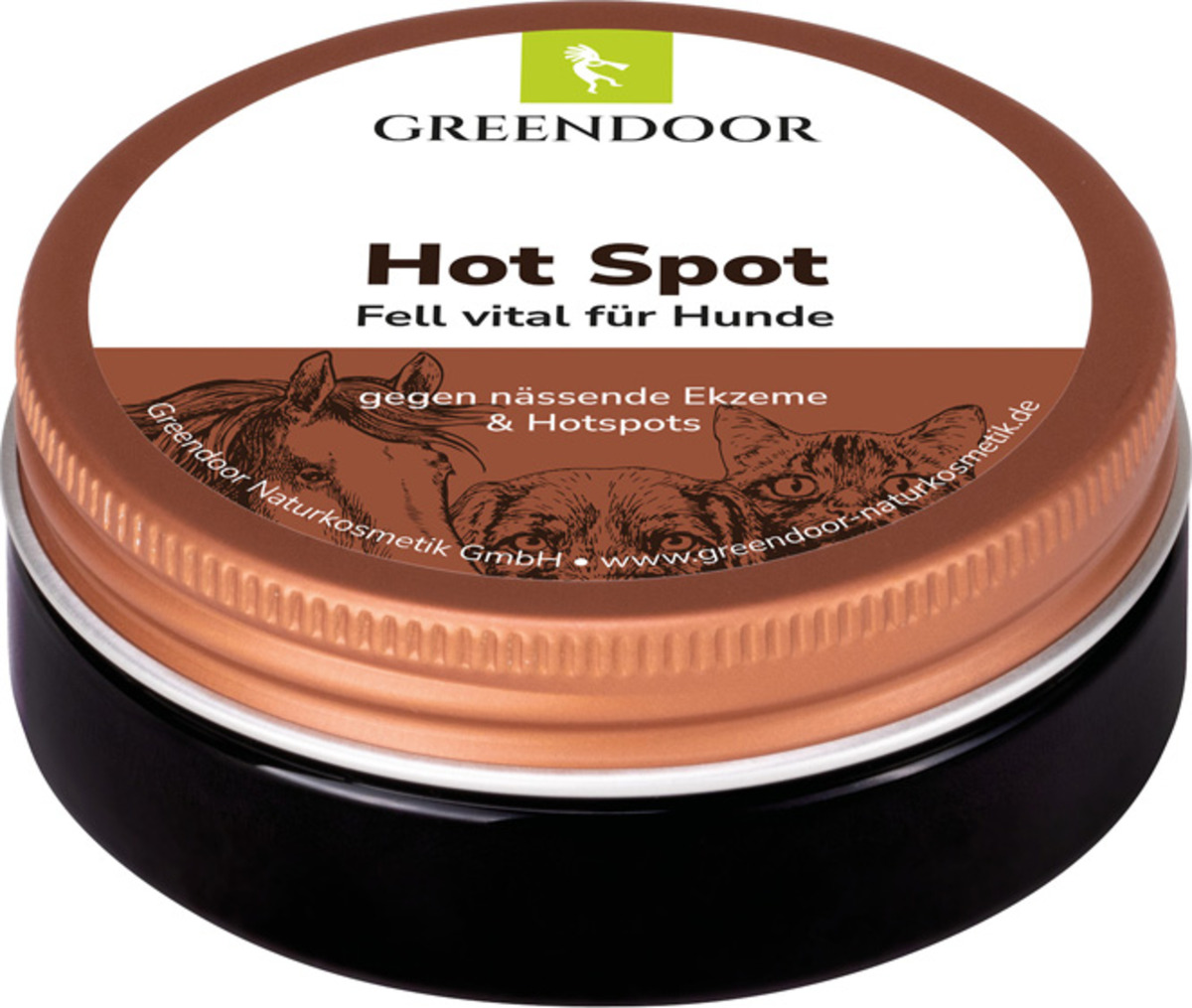 Bild 1 von GREENDOOR Hot Spot Balsam, Fell vital für Hunde