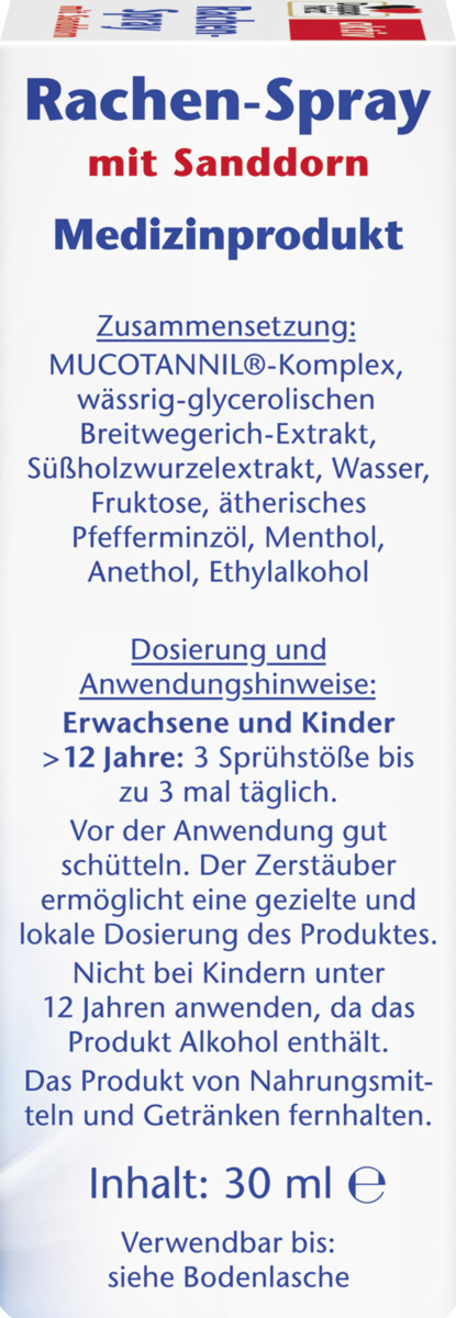 Bild 2 von Doppelherz Rachen-Spray mit Sanddorn