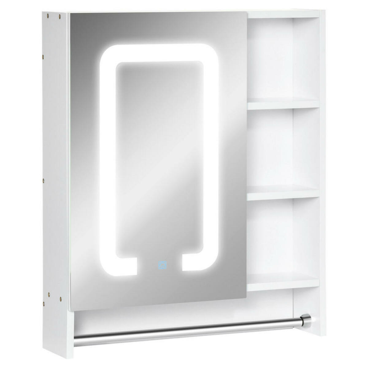 Bild 1 von Spiegelschrank 834-441 weiß B/H/T: ca. 15x69x60 cm