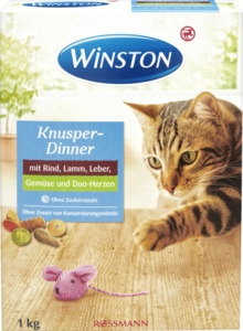 Winston Knusper-Dinner mit Rind, Lamm, Leber, Gemüse & Duo-Herzchen