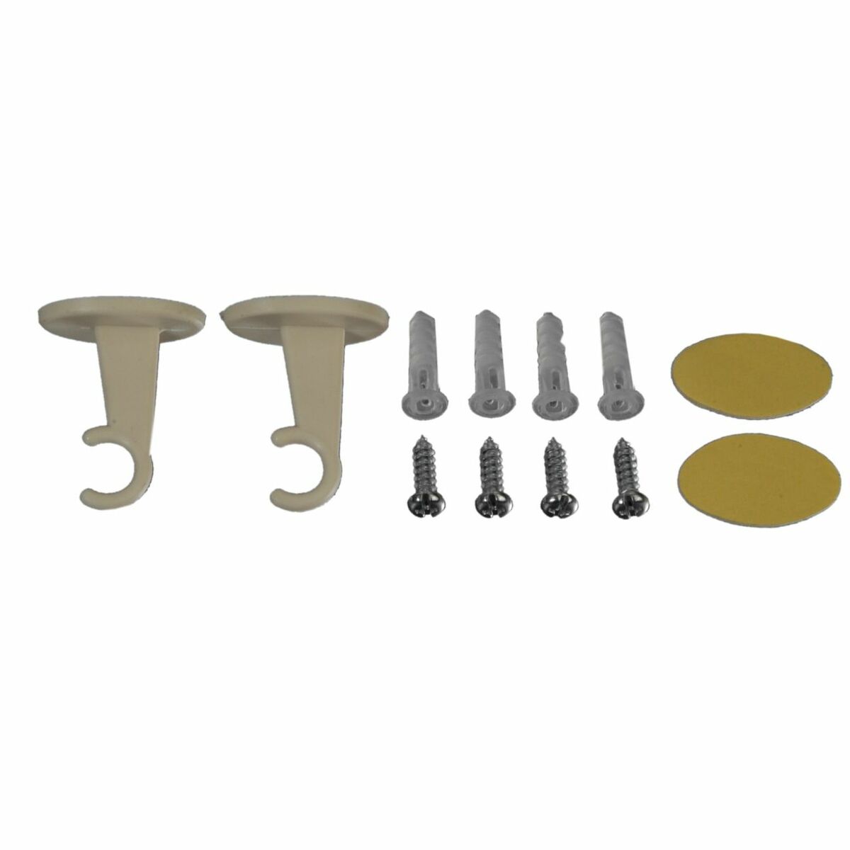 Bild 1 von Bella Casa Träger für Bistrostange, Scheibengardinenstange 8 mm, creme-weiß, 2 Stück