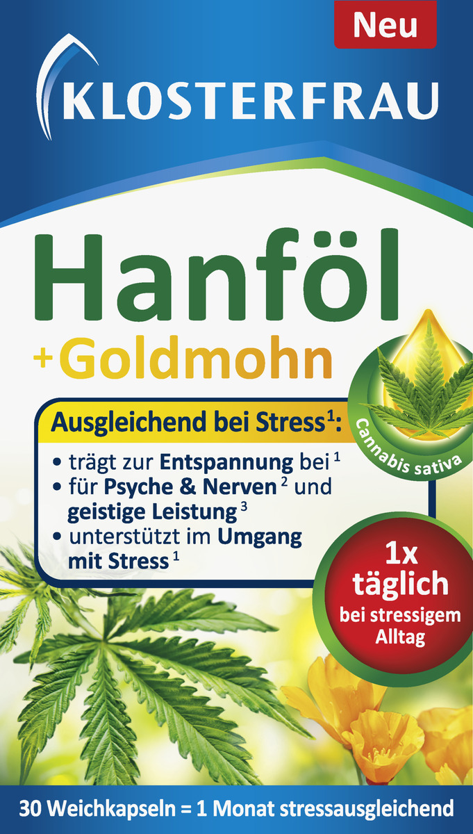 Bild 1 von Klosterfrau Hanföl + Goldmohn