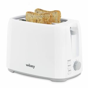 Wëasy Toaster CRUST70, 2 Schlitze, 750W, Auftaumodus, Einstellbarer Thermostat, 7 Stufen, Krümelfach
