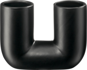 Dekorieren & Einrichten Vase U-Form, schwarz (17x7x13cm)