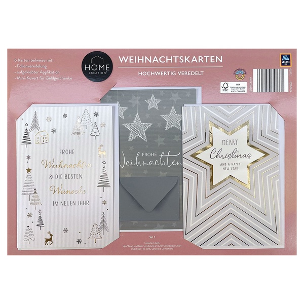 Bild 3 von HOME CREATION Weihnachtskarten oder Gutscheinumschläge, 2er-/6er-Set