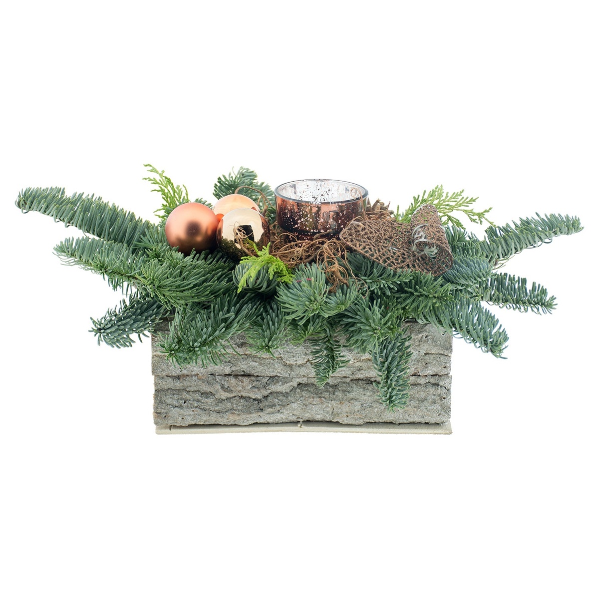 Bild 2 von GARDENLINE Adventsgesteck in Holzschale