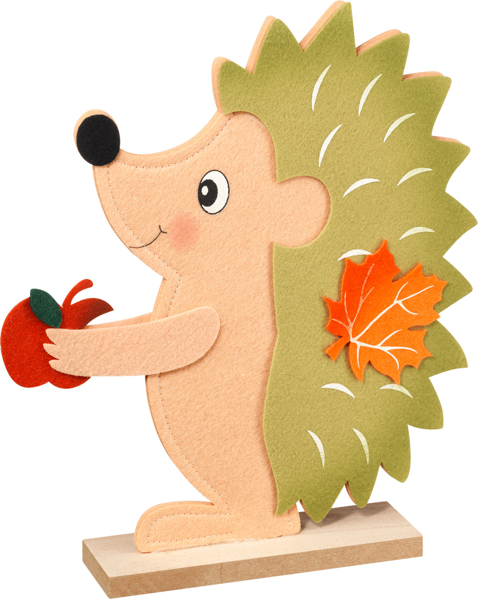 Bild 1 von Dekorieren & Einrichten Filzaufsteller, Igel mit Apfel, groß