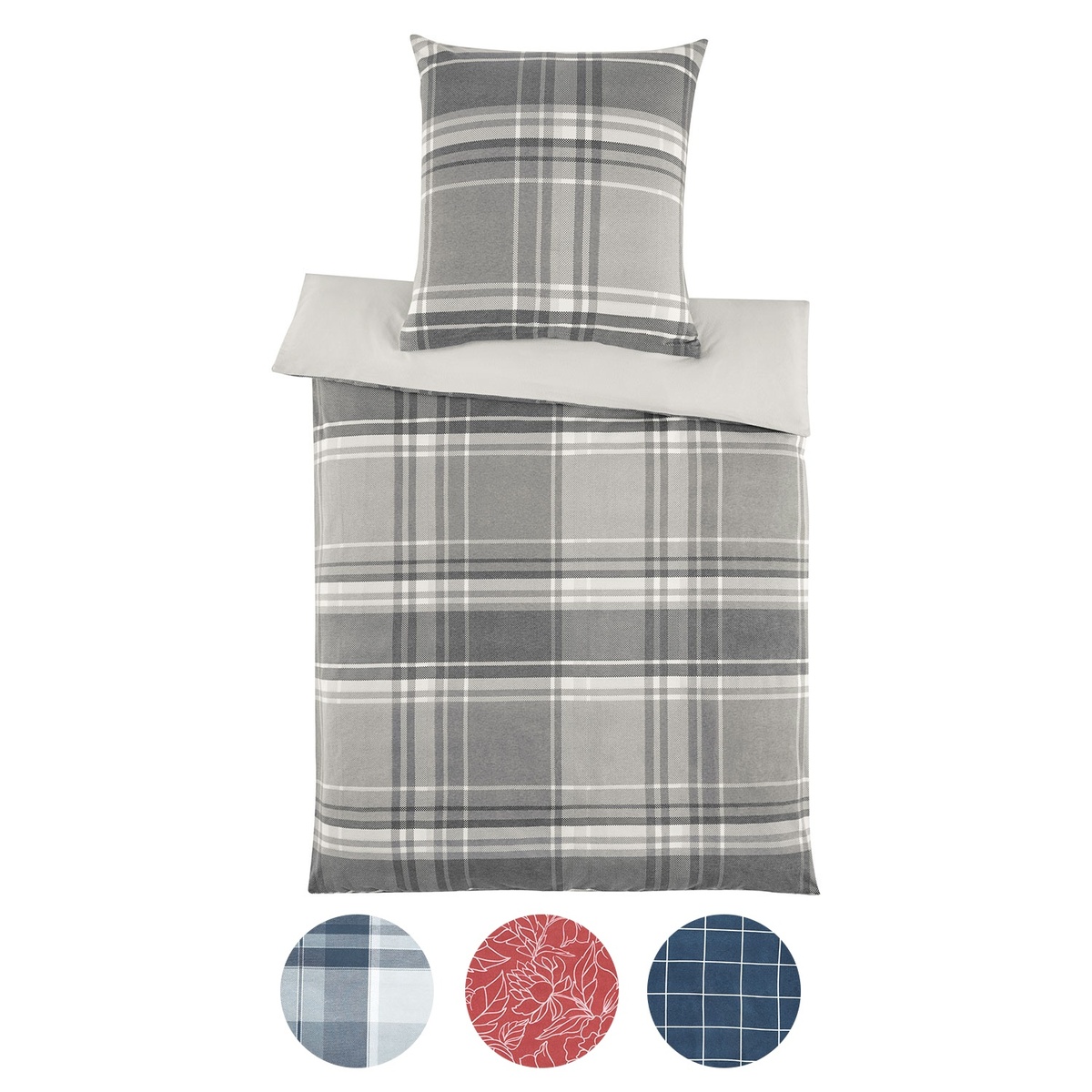 Bild 1 von NOVITESSE Biber-Bettwäsche, 155 x 220 cm