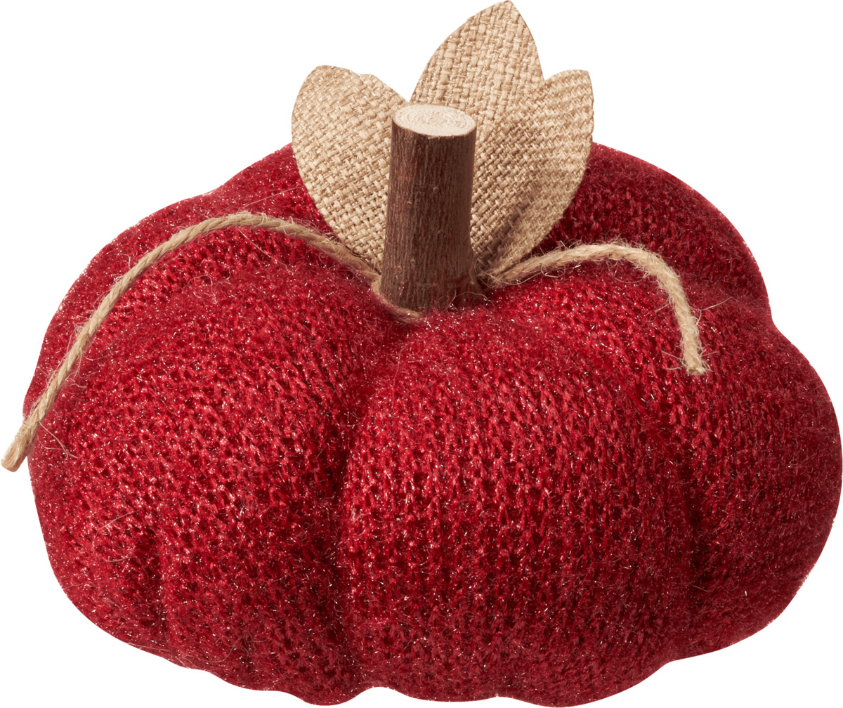 Bild 1 von Dekorieren & Einrichten Stoffkürbis, bordeaux, klein
