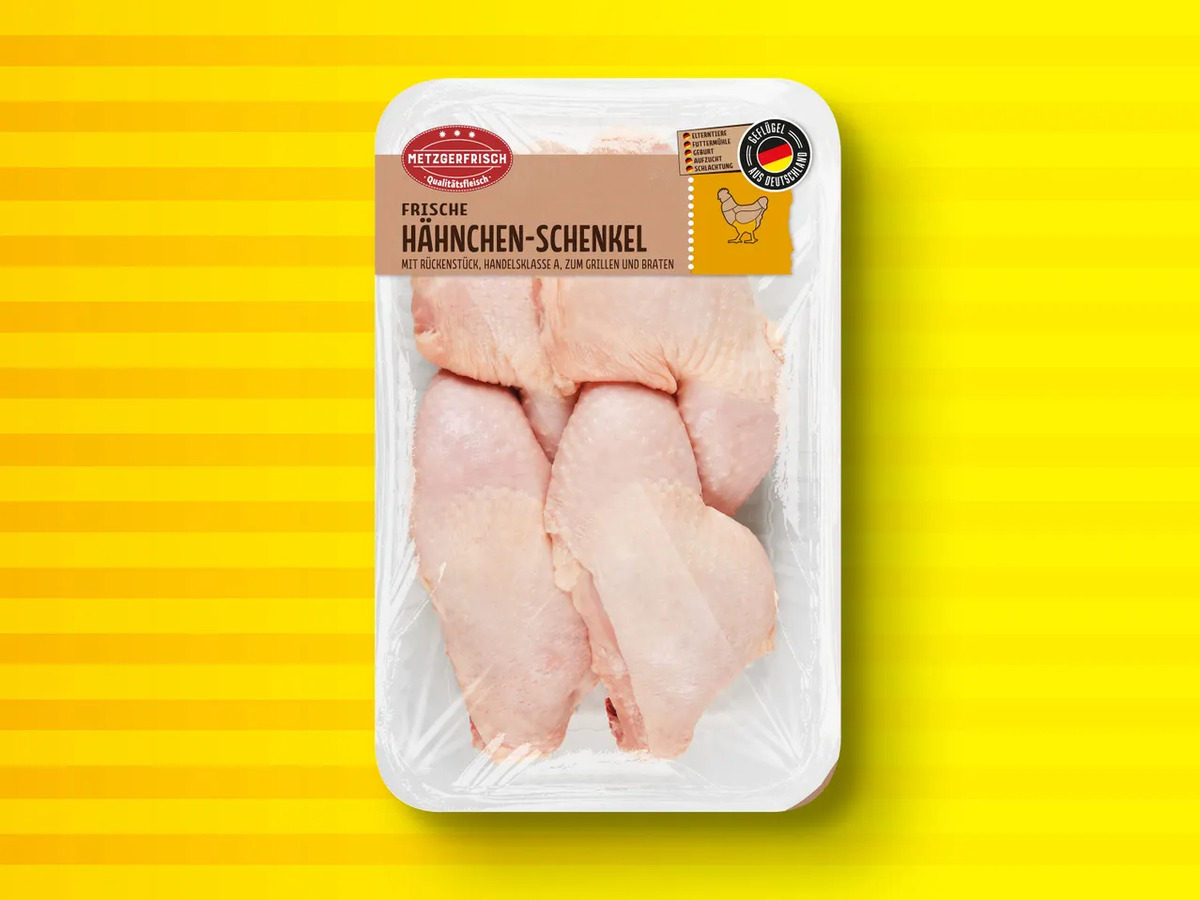 Bild 1 von Metzgerfrisch Frische Hähnchen-Schenkel, 
         1,1 kg