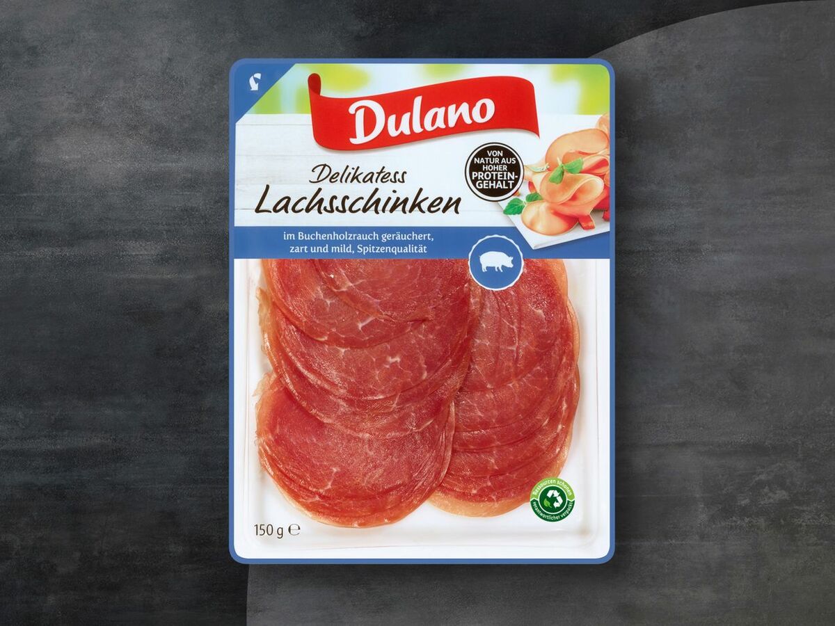 Bild 1 von Dulano Delikatess Lachsschinken, 
         150 g