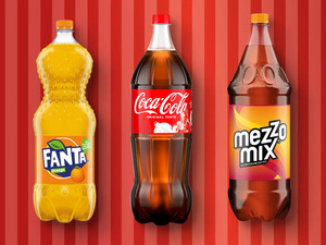 Coca-Cola/Fanta/Mezzo Mix/Sprite, 
         2 l zzgl. -.25 Pfand