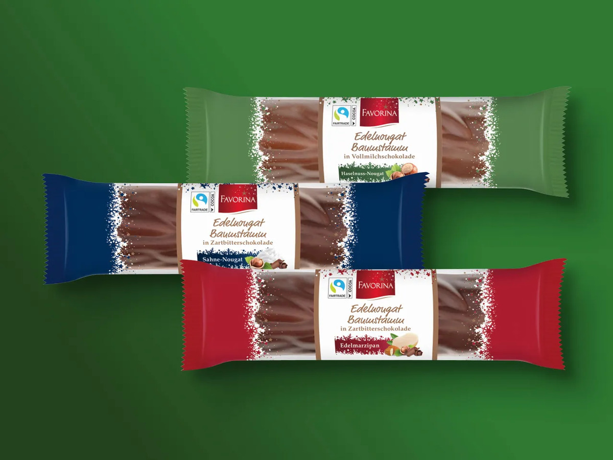 Bild 1 von Favorina Edelnougat-Baumstamm, 
         100 g