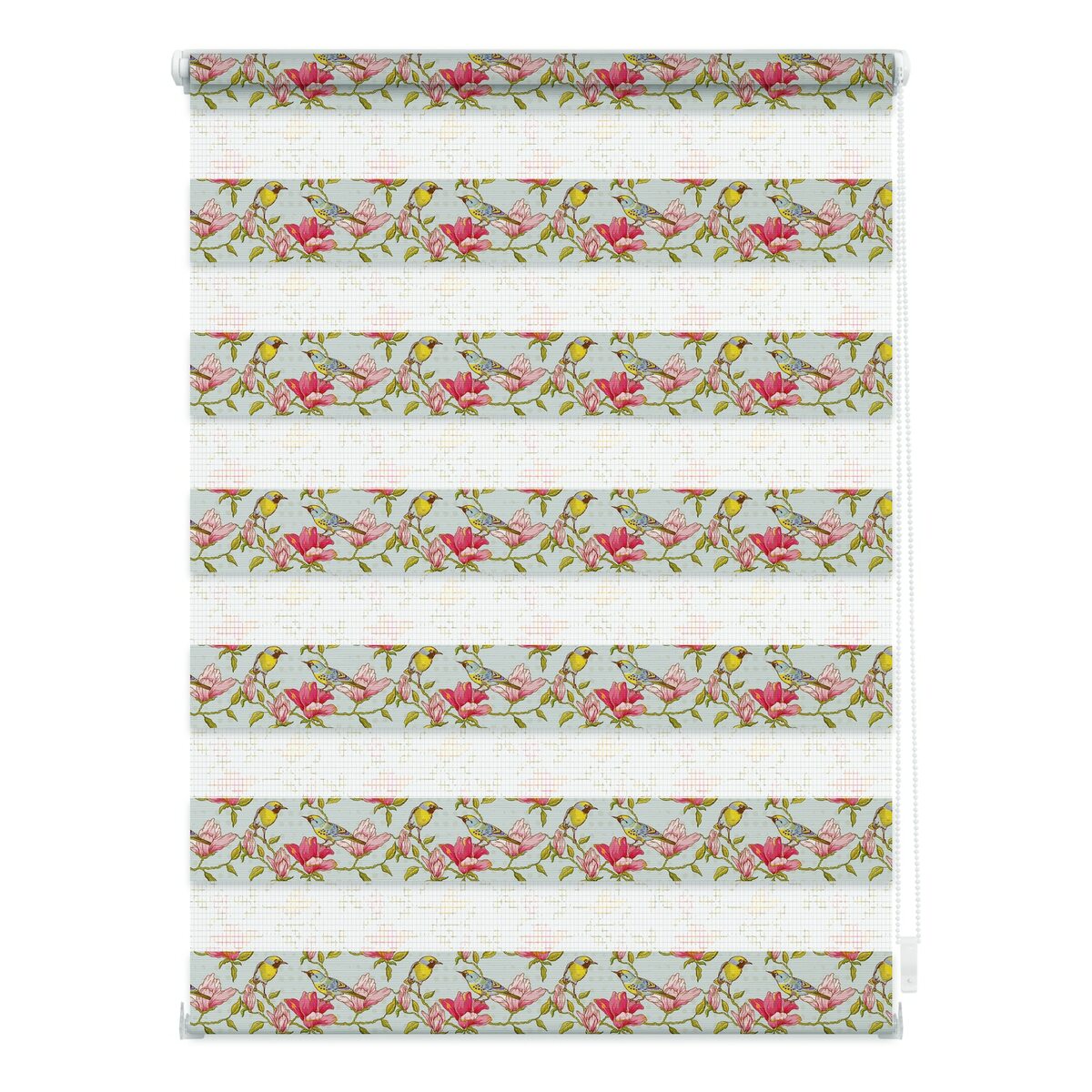 Bild 1 von Lichtblick Duo Rollo Klemmfix, ohne Bohren, blickdicht, Birds - Grün Pink