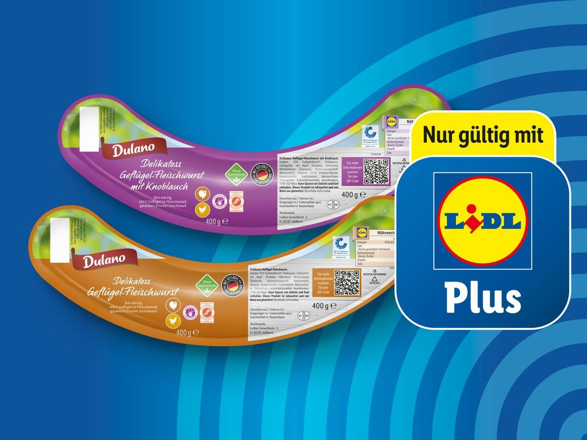 Bild 1 von Dulano Delikatess Geflügel-Fleischwurst, 
         400 g