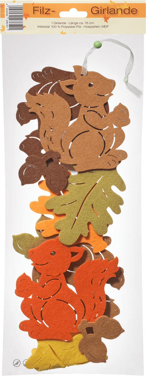 Bild 1 von Dekorieren & Einrichten Filzgirlande, Eichhörnchen