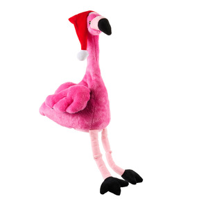 Weihnachtsfigur Flamingo Plüsch 37cm
