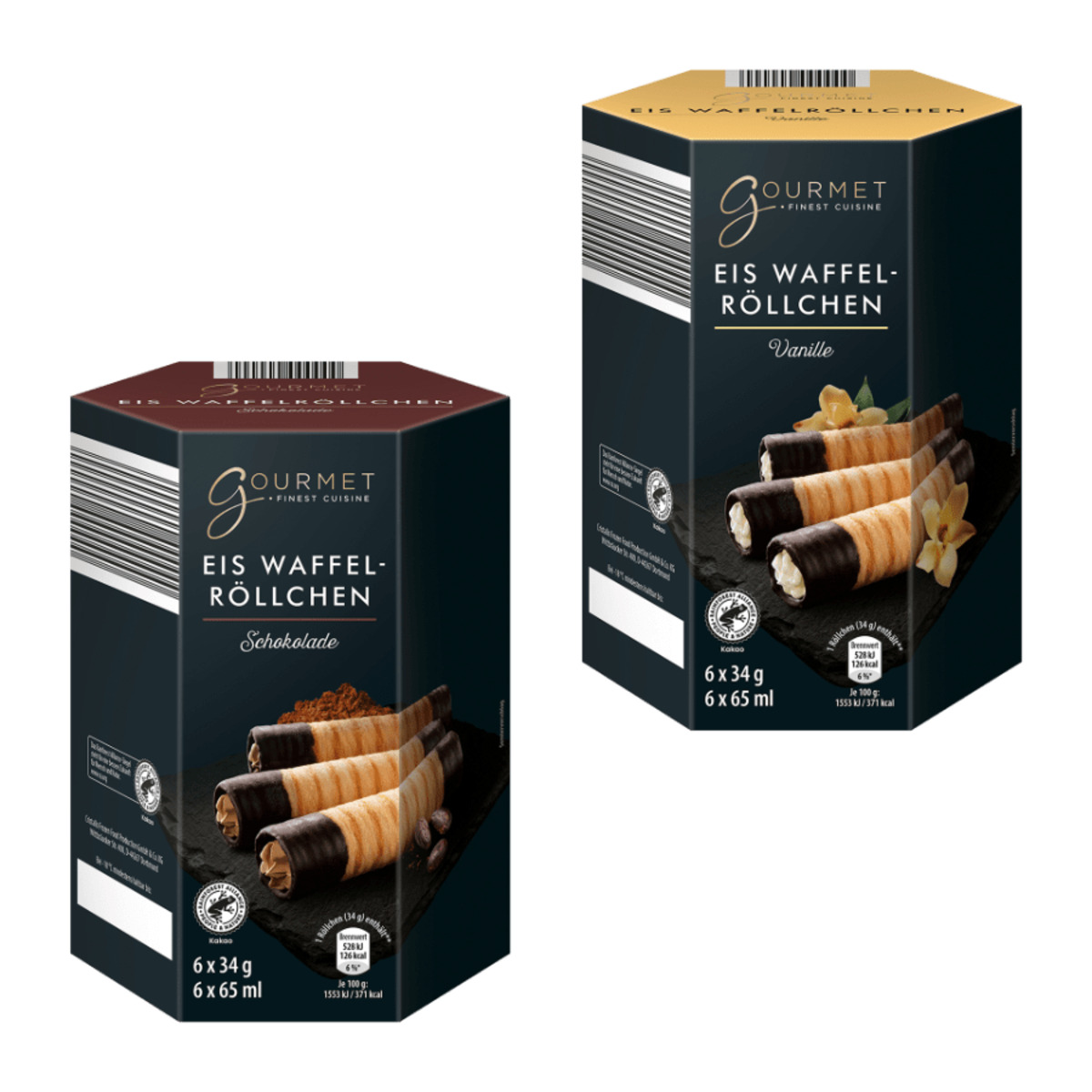 Bild 1 von GOURMET FINEST CUISINE Eis-Waffelröllchen