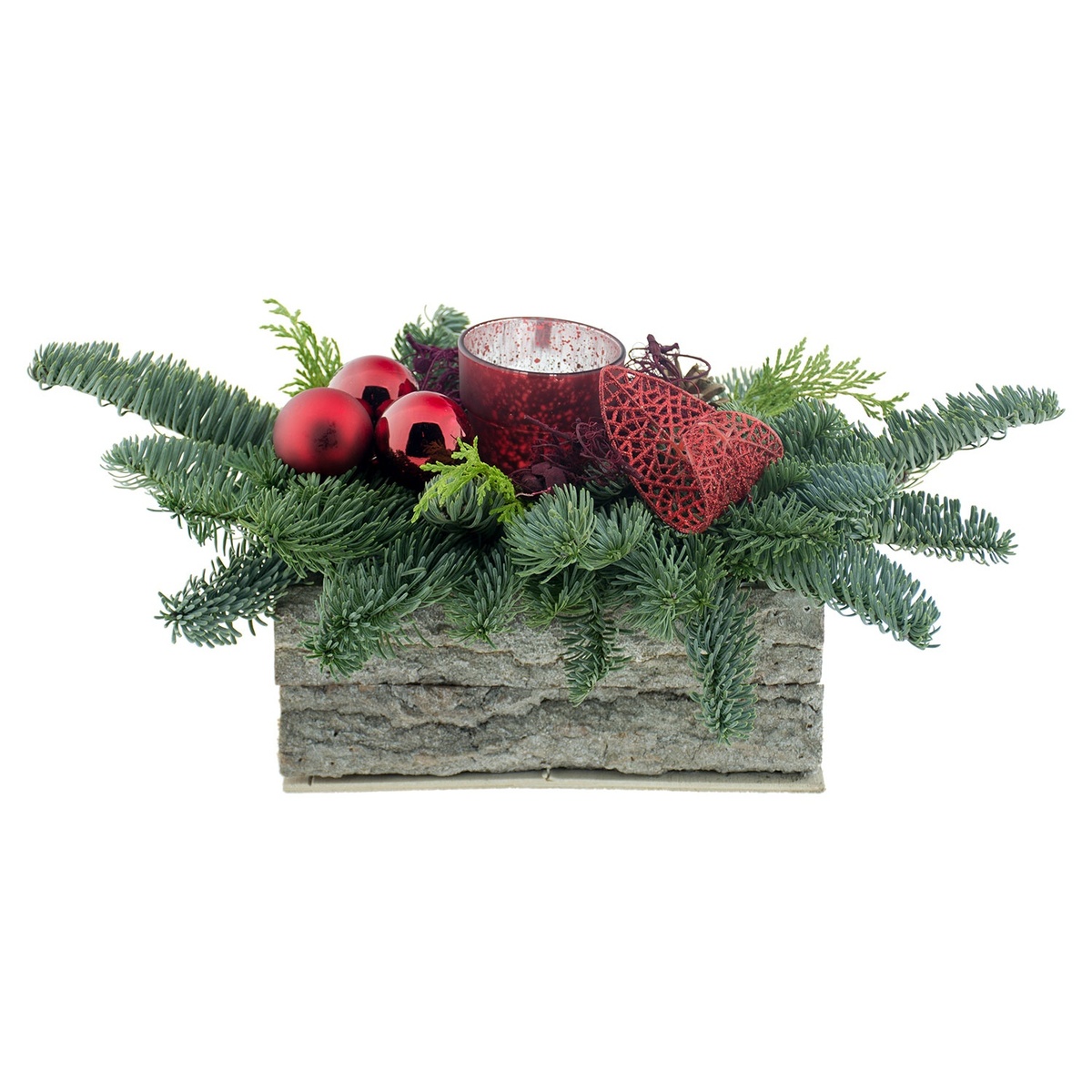 Bild 1 von GARDENLINE Adventsgesteck in Holzschale