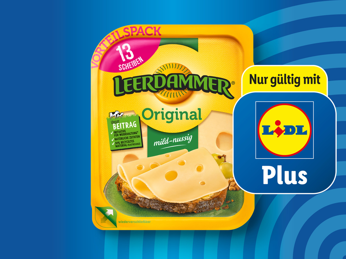 Bild 1 von Leerdammer Käsescheiben, 
         260/225 g