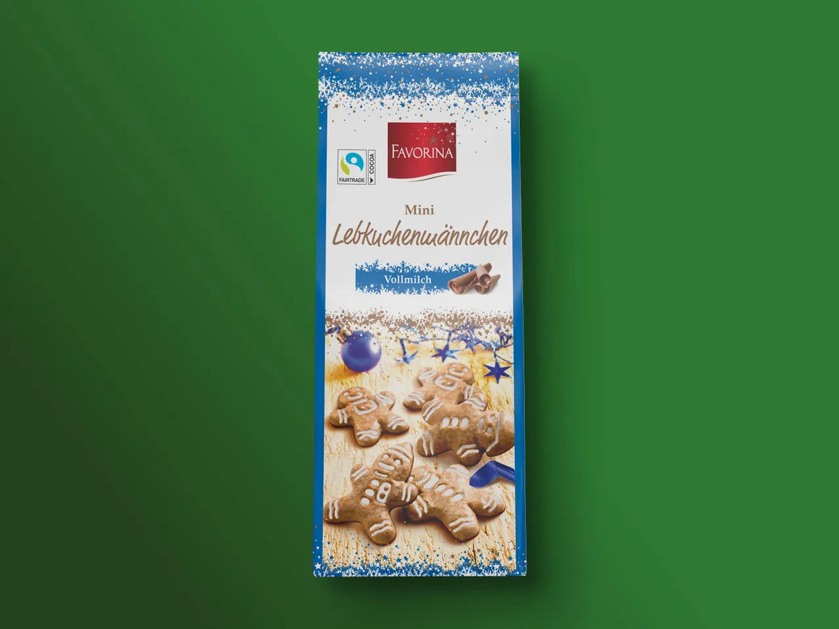 Bild 1 von Favorina Mini Lebkuchenmännchen, 
         200 g