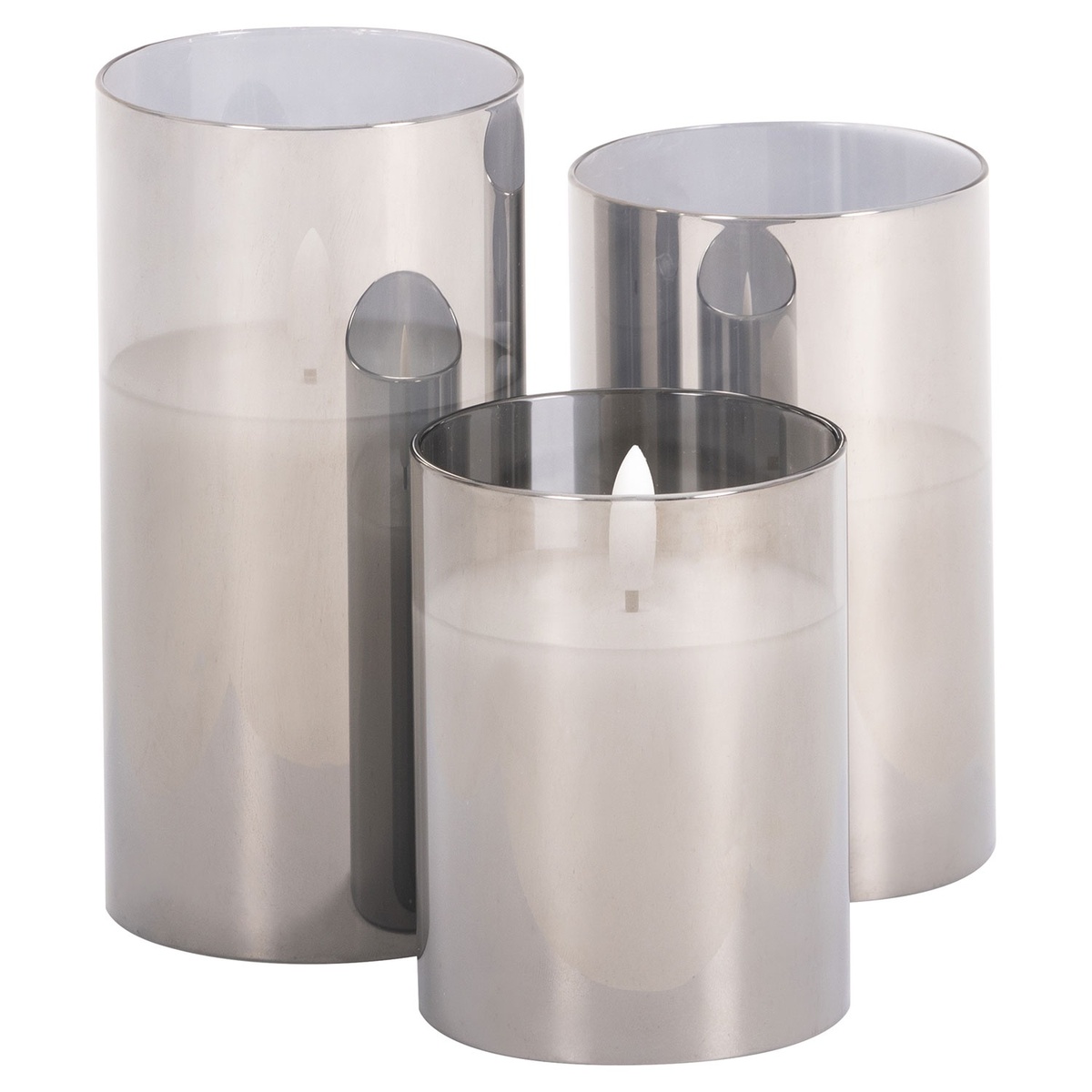 Bild 1 von CASALUX LED-Glaskerze, 3er-Set