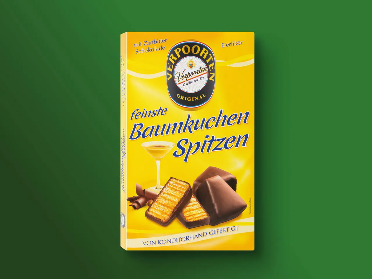 Verpoorten Eierlikör-Baumkuchenspitzen, 125 g von Lidl ansehen!