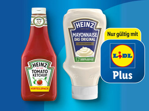 Heinz Tomatenketchup/Mayonnaise Das Original, 
         1,17 l/800 ml