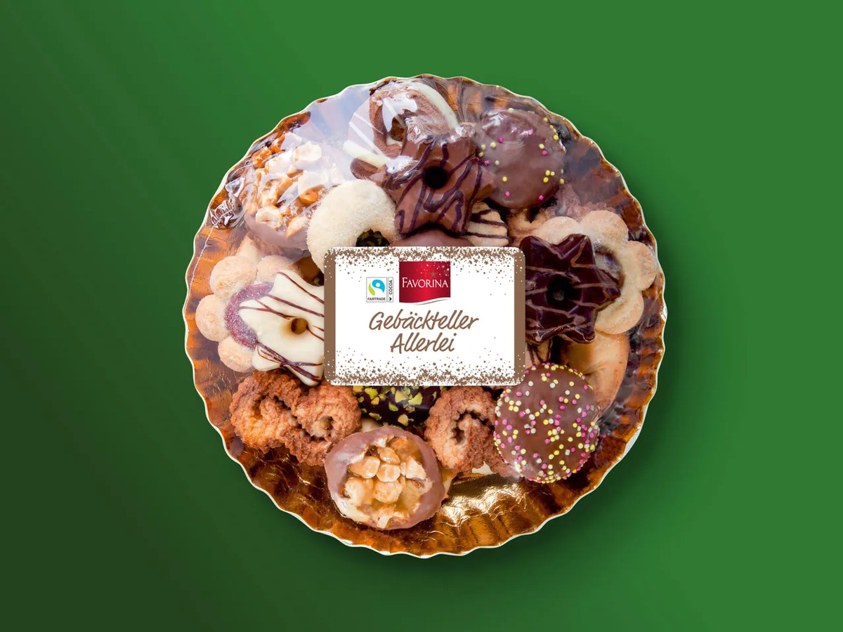Bild 1 von Favorina Gebäckteller Allerlei, 
         250 g