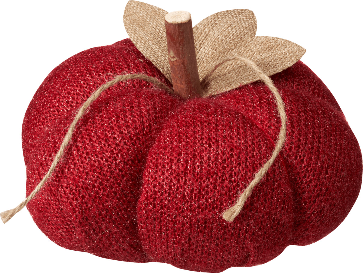 Bild 1 von Dekorieren & Einrichten Stoffkürbis, bordeaux, groß