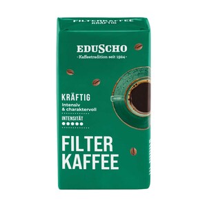 EDUSCHO FILTERKAFFEE KRÄFTIG  je 500-g-Pckg.,  Niedrigster Gesamtpreis der letzten 30 Tage: 3,99 €